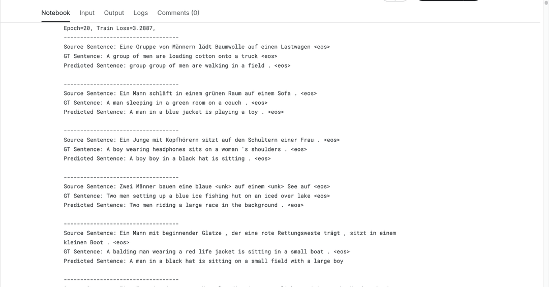 Machine Translation Using TorchText